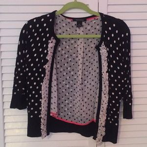 Black and white polka dot sweater